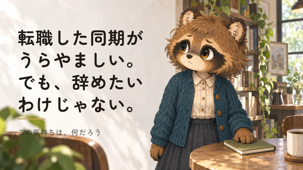 「転職した同期がうらやましいのに、辞めたいわけじゃない。この気持ちは何だろう」のアイキャッチ